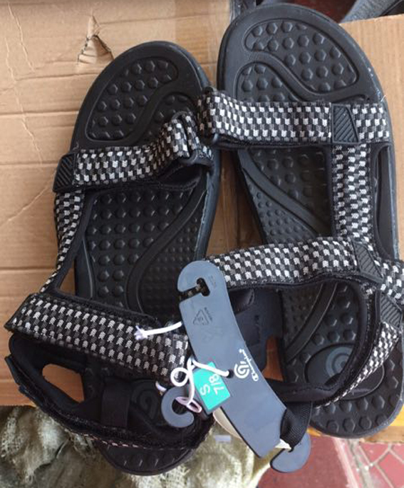 black sandal stock